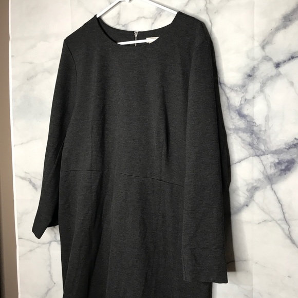 J. Crew Grey Ponte Dress - Picture 4 of 6